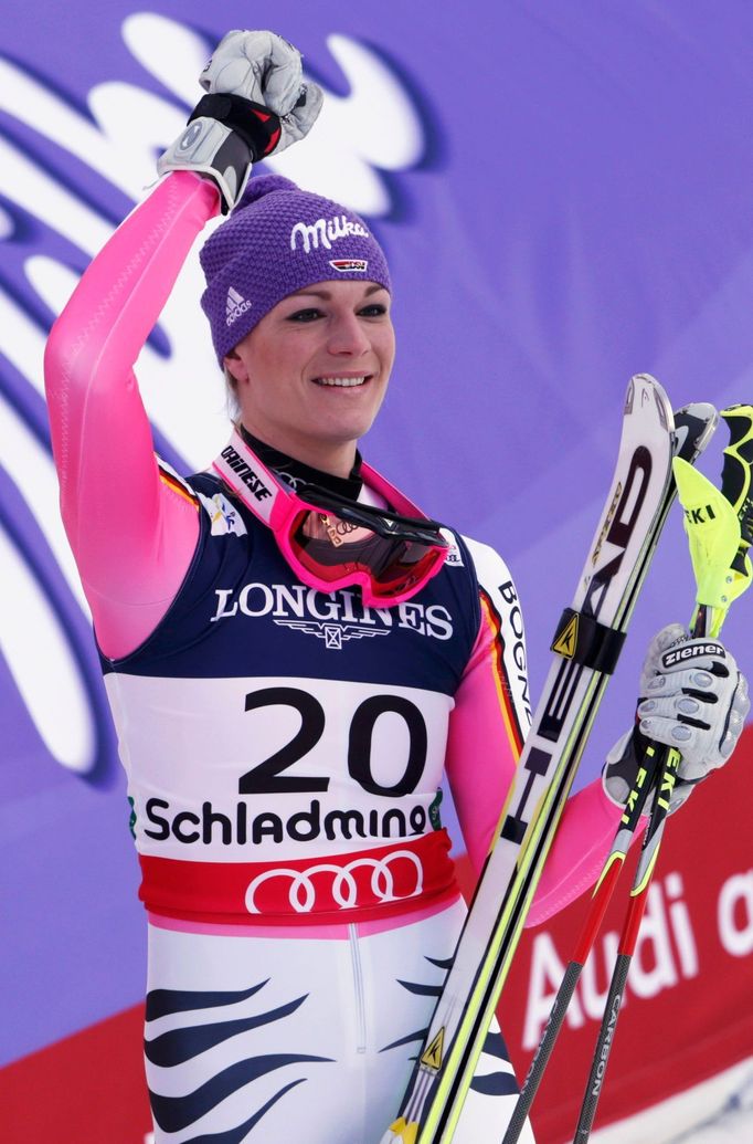 Maria Rieschová vyhrála superkombinaci na MS ve Schladmingu (2013).