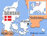 Mapa - Dánsko