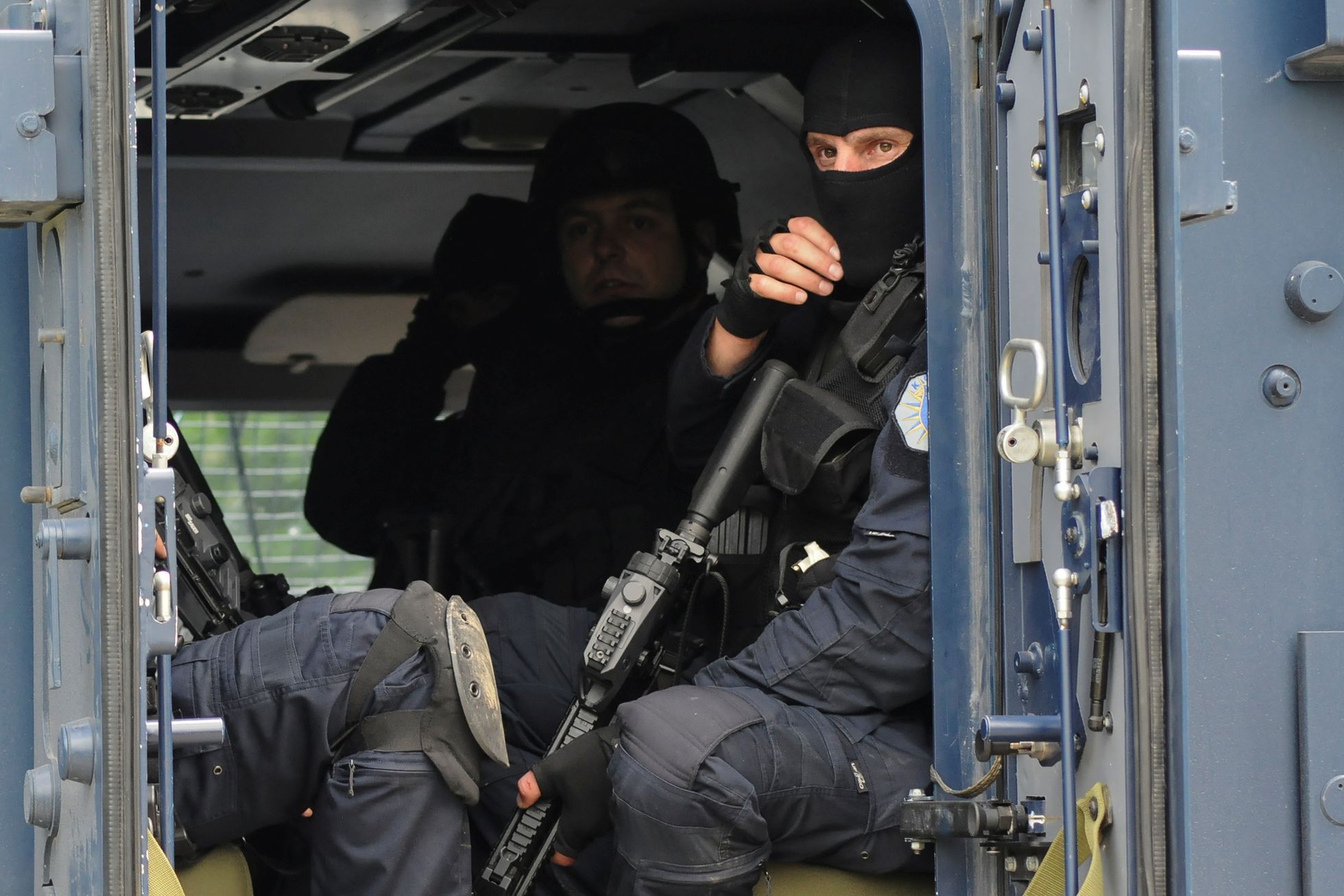 Kosovská policie v Zubin Potoku.