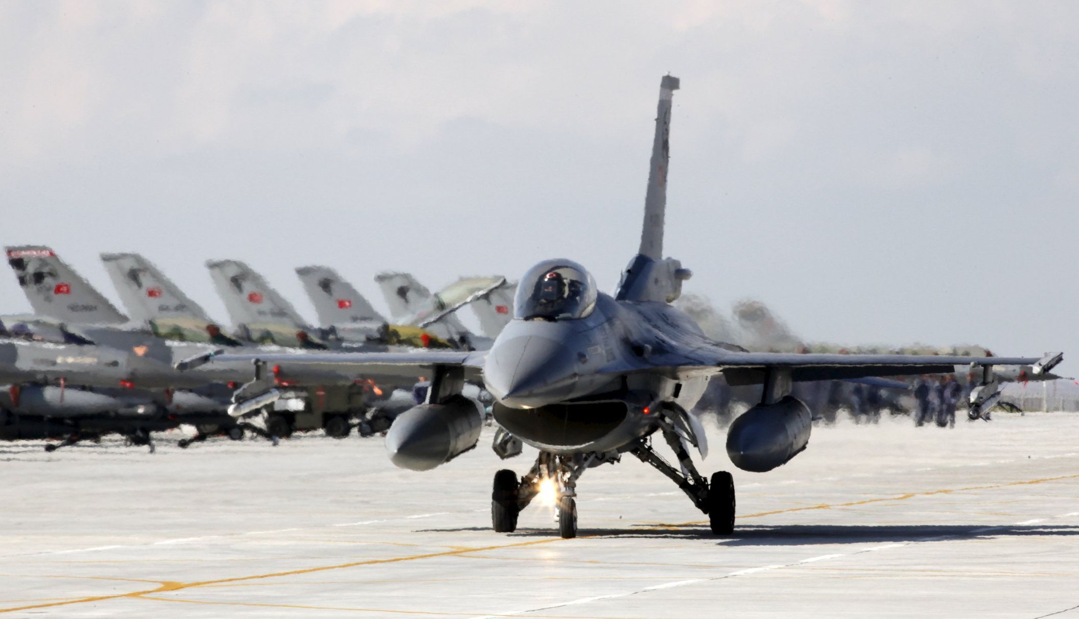 Stíhačky F-16 turecké armády.