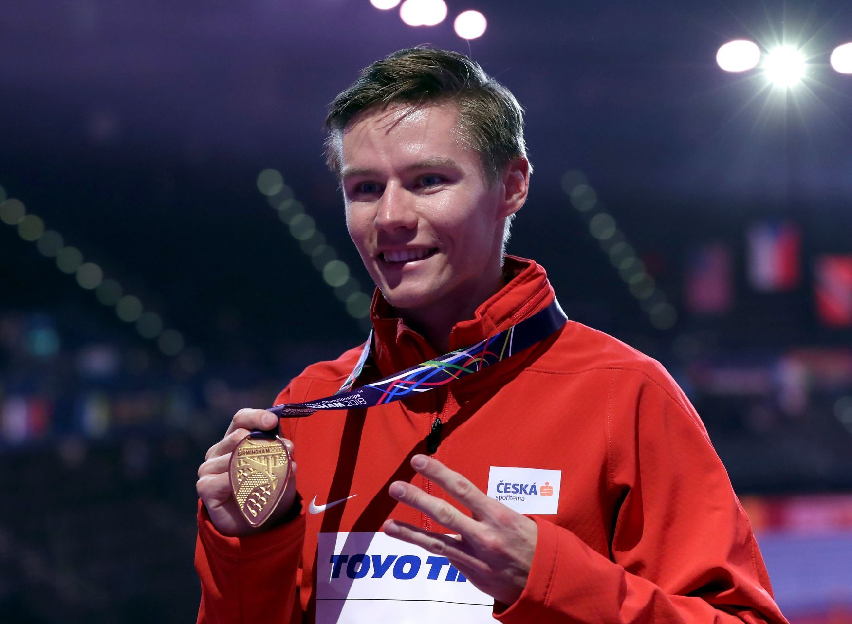 Pavel Maslák se zlatou medailí z HMS 2018