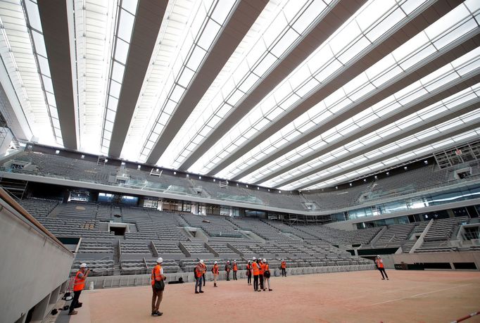 Roland Garros, French Open, renovovaný centrální kurt Philippa Chatriera