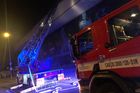 Na pražském Smíchově hořely kanceláře. K požáru vyjelo šest jednotek hasičů