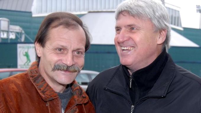 Petr Janečka (vlevo) s Karlem Jarůškem