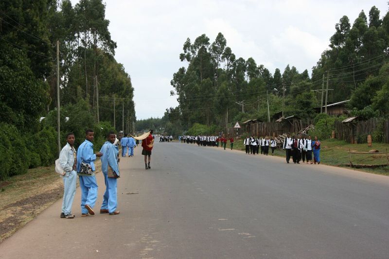 Afrika Etiopie silnice