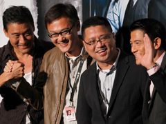 Režiséři Cold War Sunny Luk a Leung Longman, herci Tony Leung Ka-Fai a Aaron Kwok