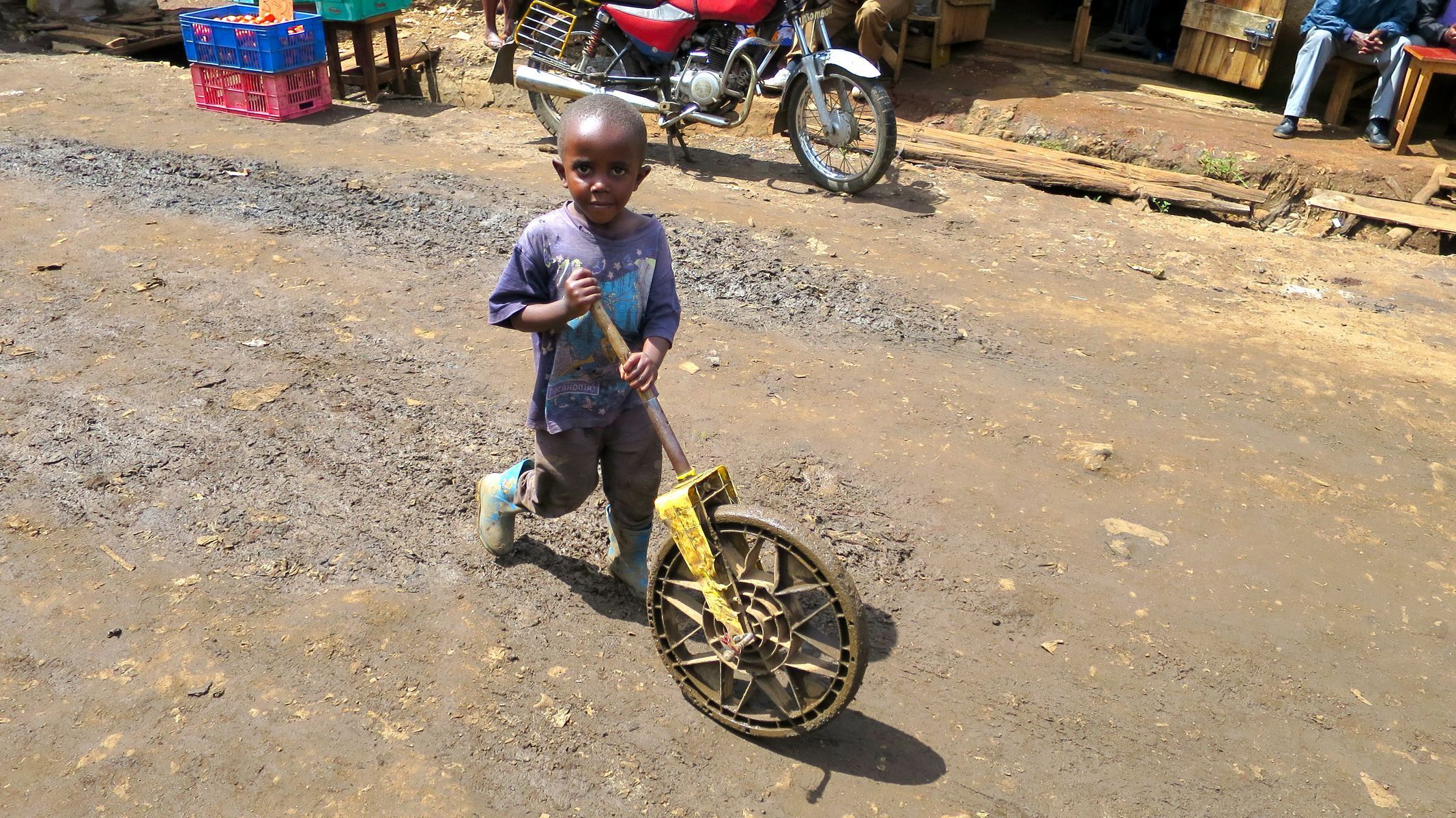 Slum Kibera v Keni