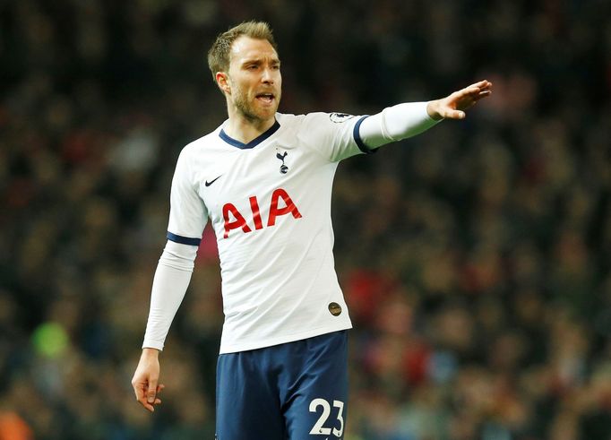 Soccer Football - Premier League - Manchester United v Tottenham Hotspur - Old Trafford, Manchester, Britain - December 4, 2019  Tottenham Hotspur's Christian Eriksen rea