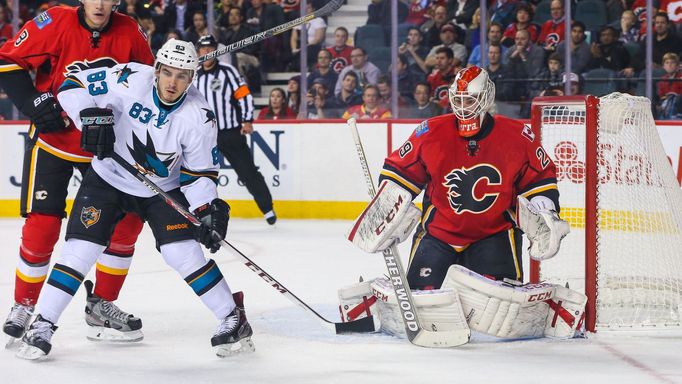 NHL: San Jose Sharks at Calgary Flames (Colborne, Nieto, Berra)