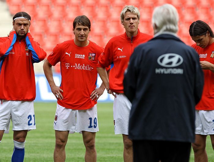 Trénink fotbalové reprezentace