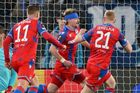 Slavia - Plzeň 1:1. Šulc z penalty srovnává skóre