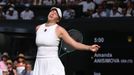 Zklamaná Amanda Anisimovová ve finále Wimbledonu 2025