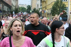 FOTO "Čechy Čechům!" V Brně demonstrovali odpůrci imigrace