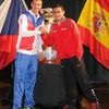 Berdych a Almagro před utkáním finále Davisova poháru mezi Českem a Španělskem