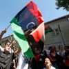 Protest proti Kaddáfímu před libyjským konzulátem v Istanbulu