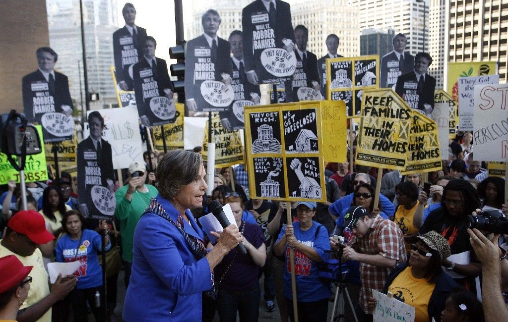 Protesty proti ekonomické nerovnosti v USA - Chicago