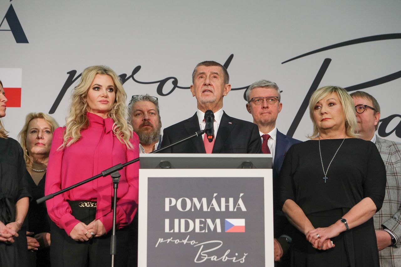 Andrej Babiš, volební štáb, prezidentské volby 2023, volby, kandidát, Praha, domácí