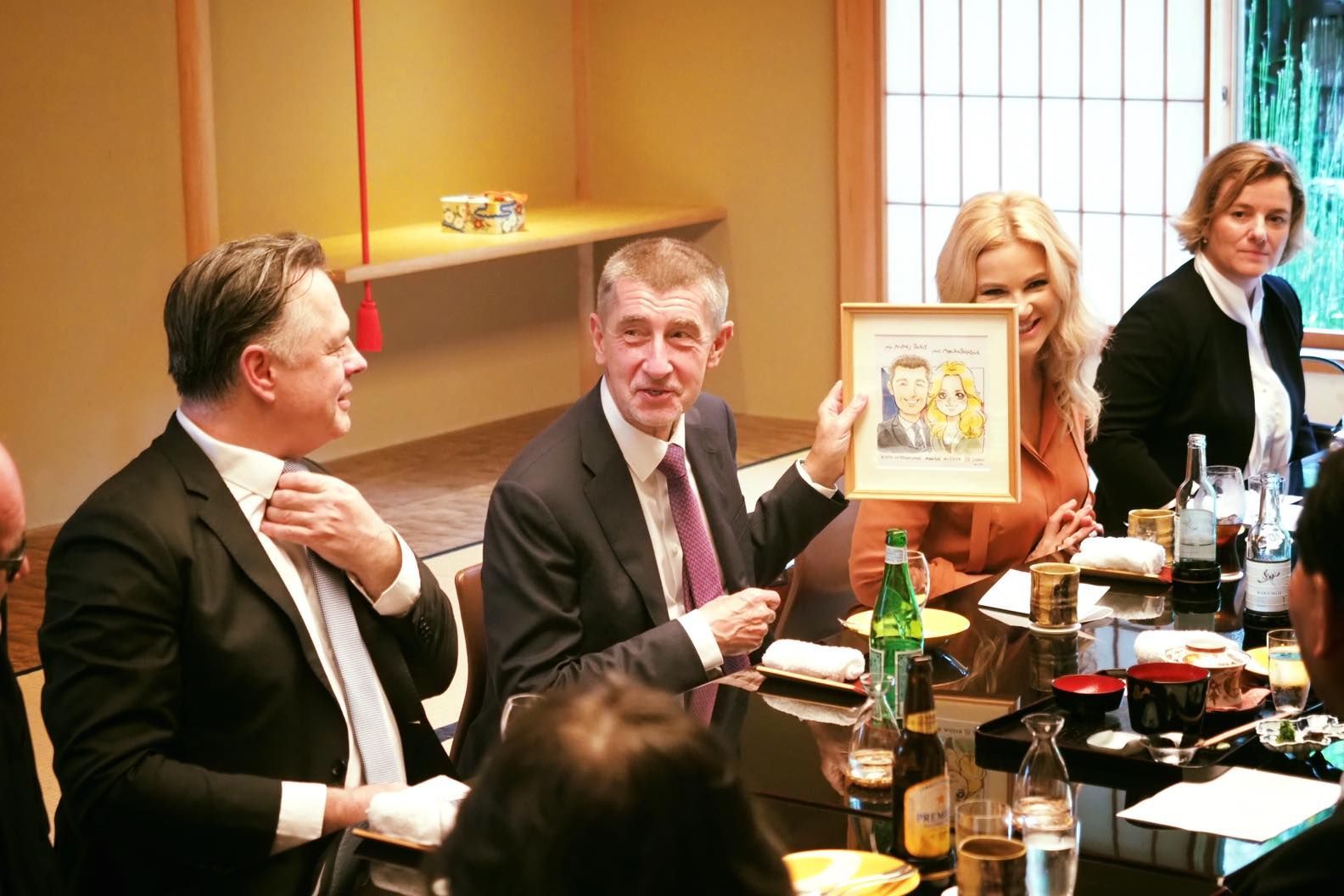 Fotografie z cesty předsedy vlády Andreje Babiše v Japonsku, říjen 2019