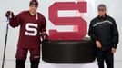 HC Sparta Praha - trénink: logo,Tomáš Rolinek a Josef Jandač