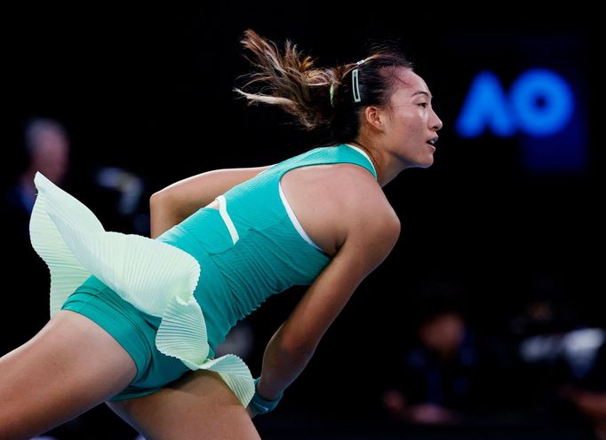 Čeng Čchin-wen ve finále Australian Open 2024