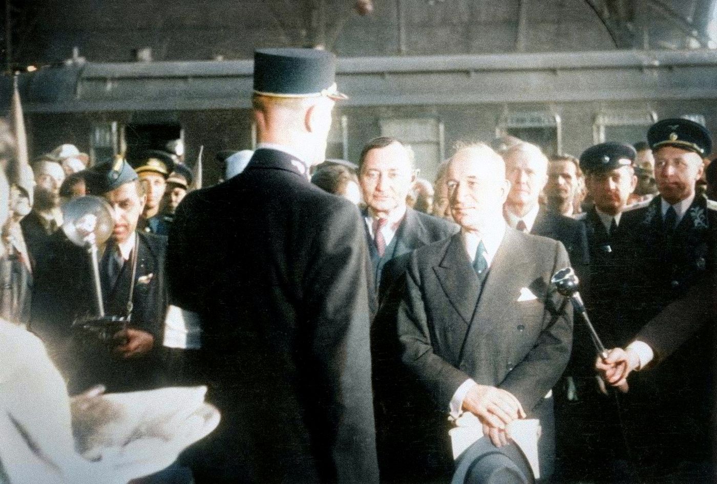 Edvard Beneš, prezident, obarvené fotografie, historie, Československo, Domácí