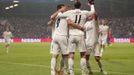 Radost Realu v zápase LM Plzeň - Real Madrid