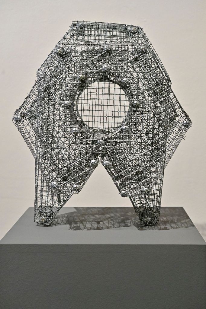 Snímek z výstavy děl Olafa Hanela v Museu Kampa.