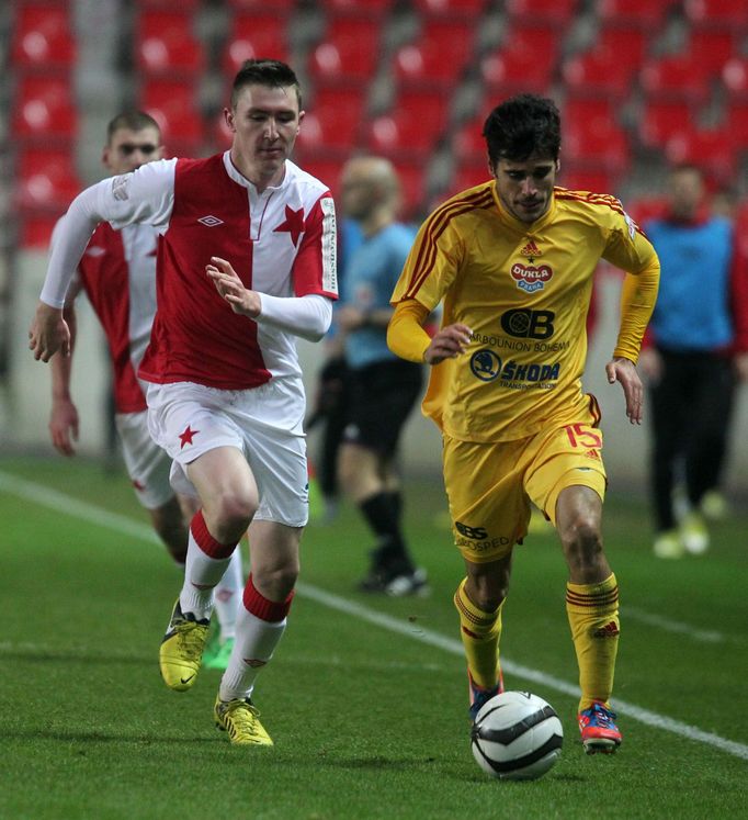 Fotbal, Gambrinus liga, Slavia - Dukla: José Romera (15)