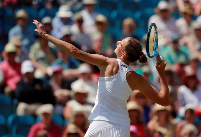 Karolína Plíšková na turnaji v Eastbourne 2019