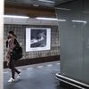 Zahájení výstavy Umění za čarou - metro, nástupiště, DPP, koronavir, Praha