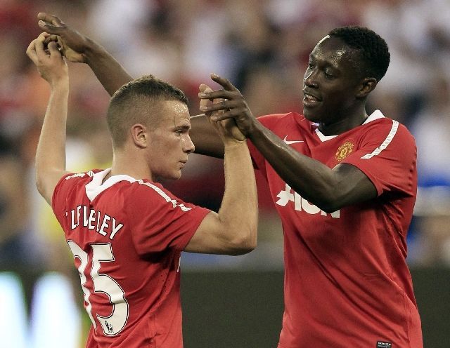 Manchester United vs Celtic Glasgow (příprava v Torontu): Cleverley, Welback