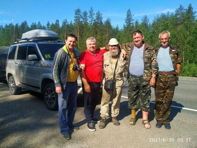 Bývalý učitel historie Andrej Šaraškin prochází Rusko pěšky.