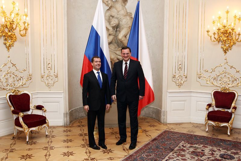 Dmitrij Medvěděv v Praze. Den druhý