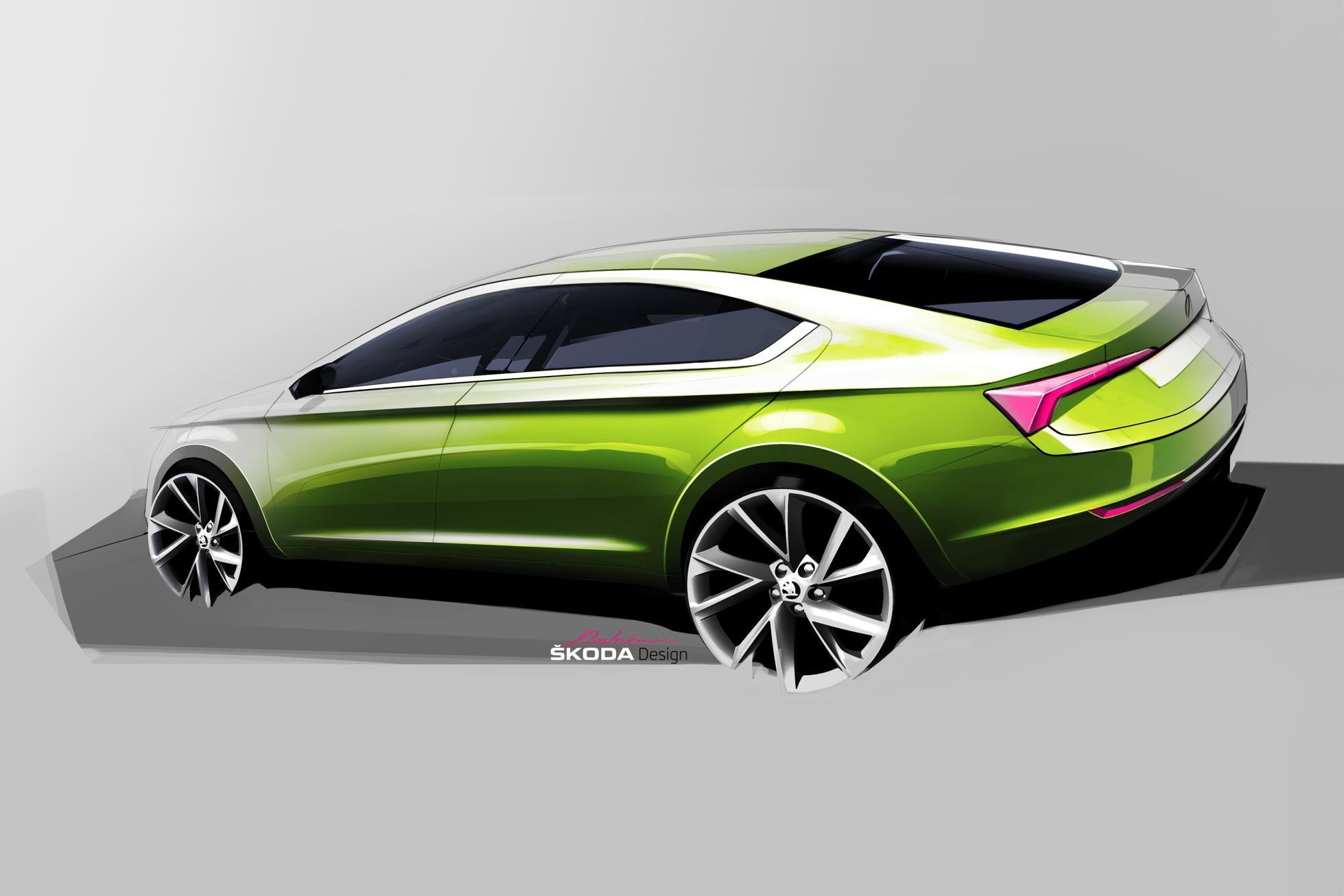 Škoda Vision C - skica záď