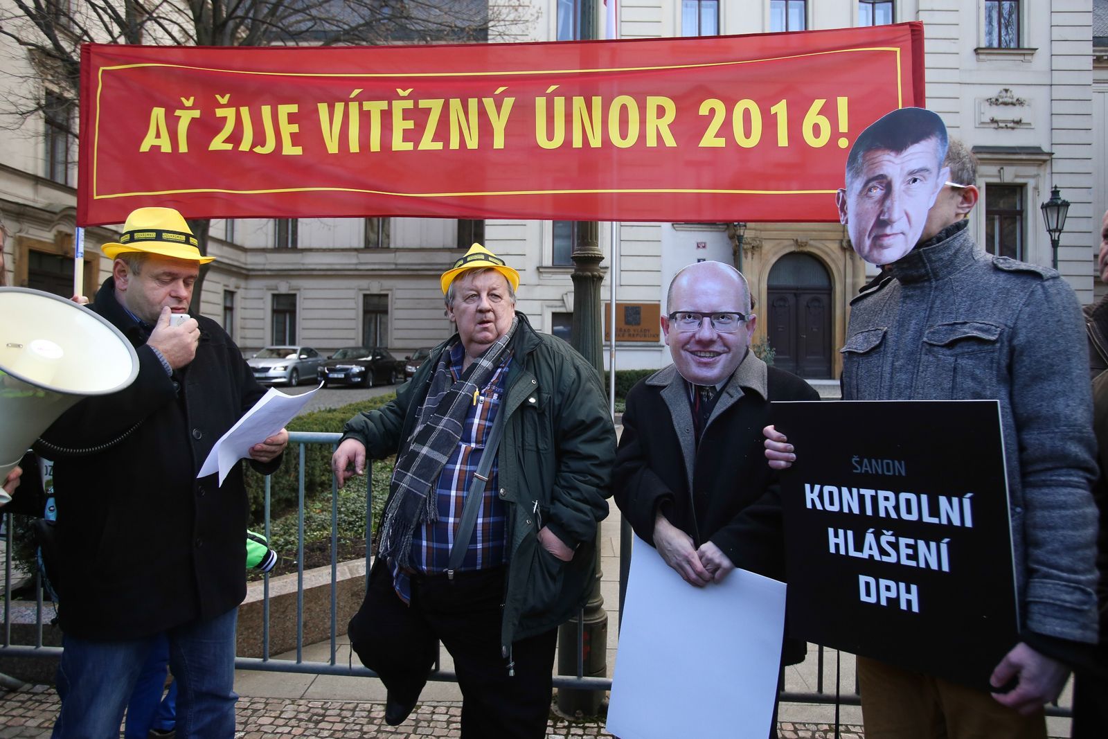 Demonstrace proti EET - Soukromníci a Svobodní