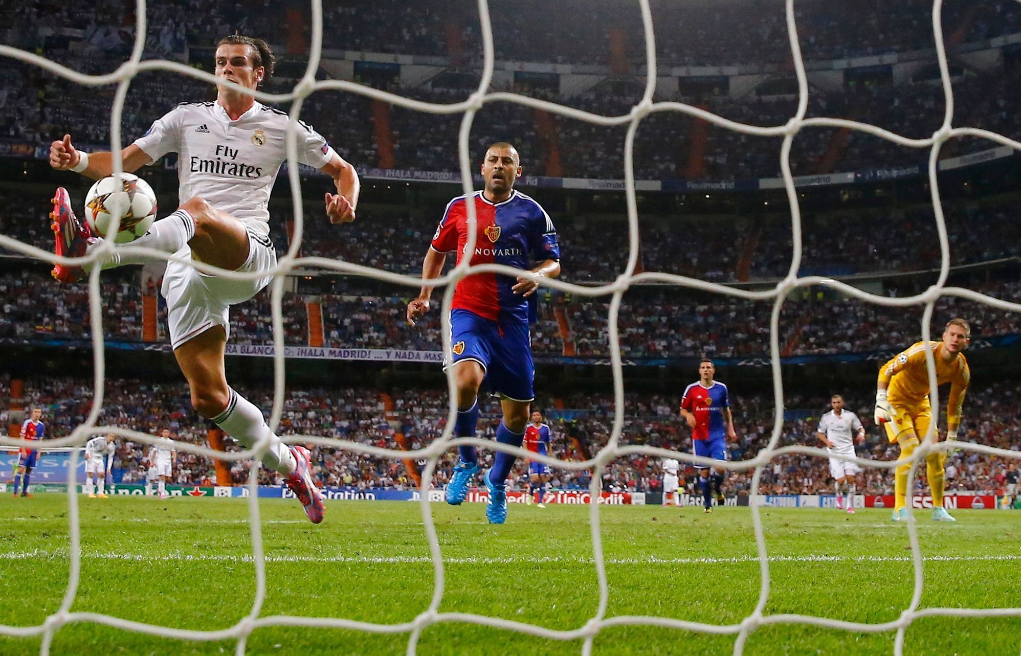 LM, Real-Basilej: Gareth Bale dává gól