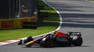 Sergio Pérez (Red Bull) během kvalifikace na VC Mexika F1 2023