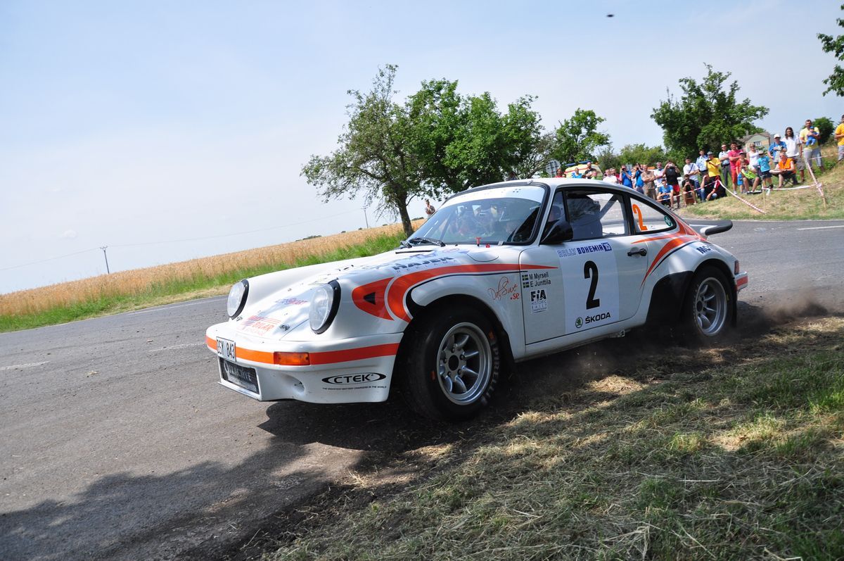 Rallye Bohemia 2015: Mats Myrsell - Esko Junttila, Porsche 911 RSR