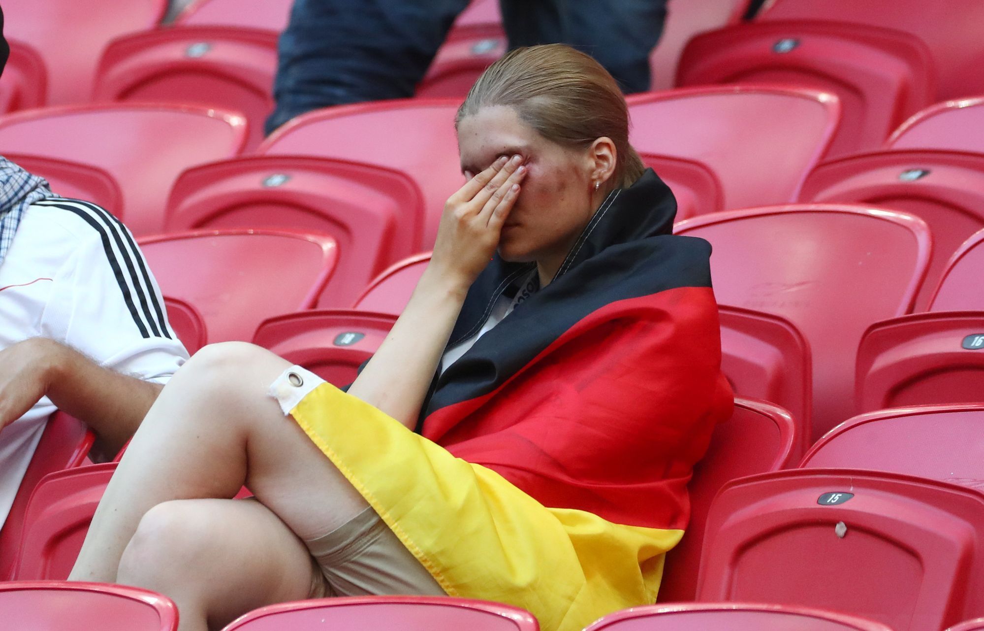 Německo - Korea na MS 2018: Němečtí fanoušci po zápase