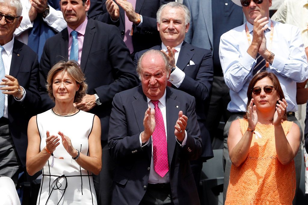 Finále French Open 2017 Wawrinka - Nadal (bývalý král Juan Carlos)