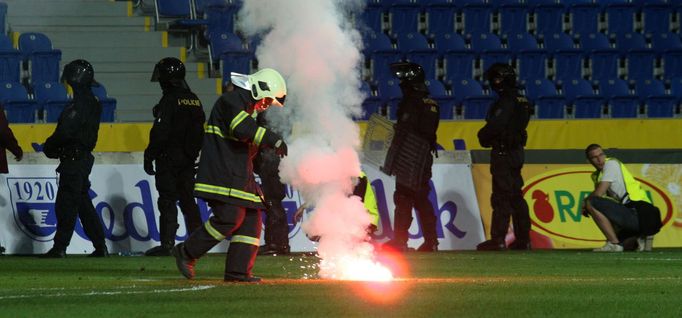 Potyčky diváků Sparta - Olomouc, finále poháru