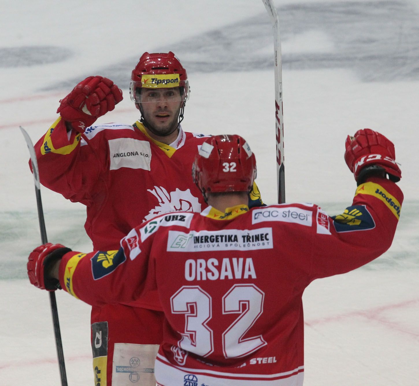 Slavia vs. Třinec, utkání hokejové extraligy