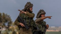 Izraelští vojáci na hranicích s Pásmem Gazy.