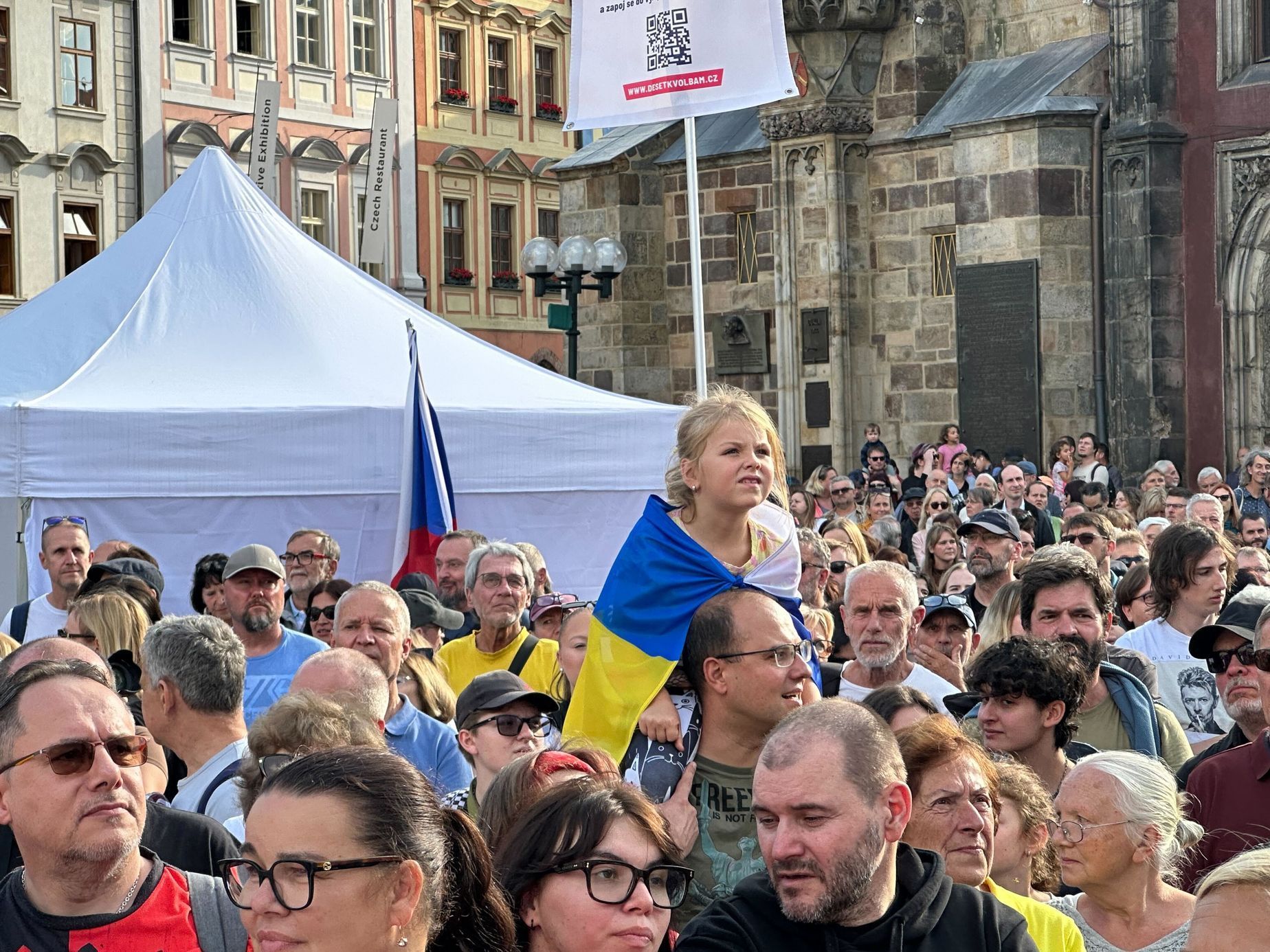 Demonstrace Milion chvilek Staroměstské náměstí