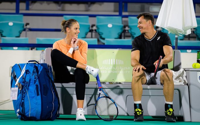 Karolína Plíšková a Sascha Bajin, Abú Zabí 2021