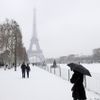 Sníh v Paříži