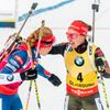 SP Östersund, stíhačka Ž:  Gabriela Koukalová a Laura Dahlmeierová