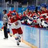 Tomáš Kundrátek slaví gól v zápase Česko - Rusko na ZOH 2022 v Pekingu