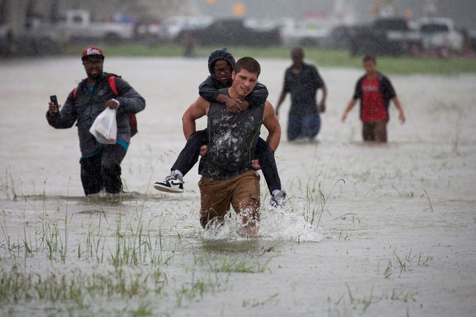 Hurikán Harvey zasáhl Texas.