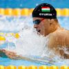 Maďarský plavec Daniel Gyurta ve vítězném závodě na 200 m prsa